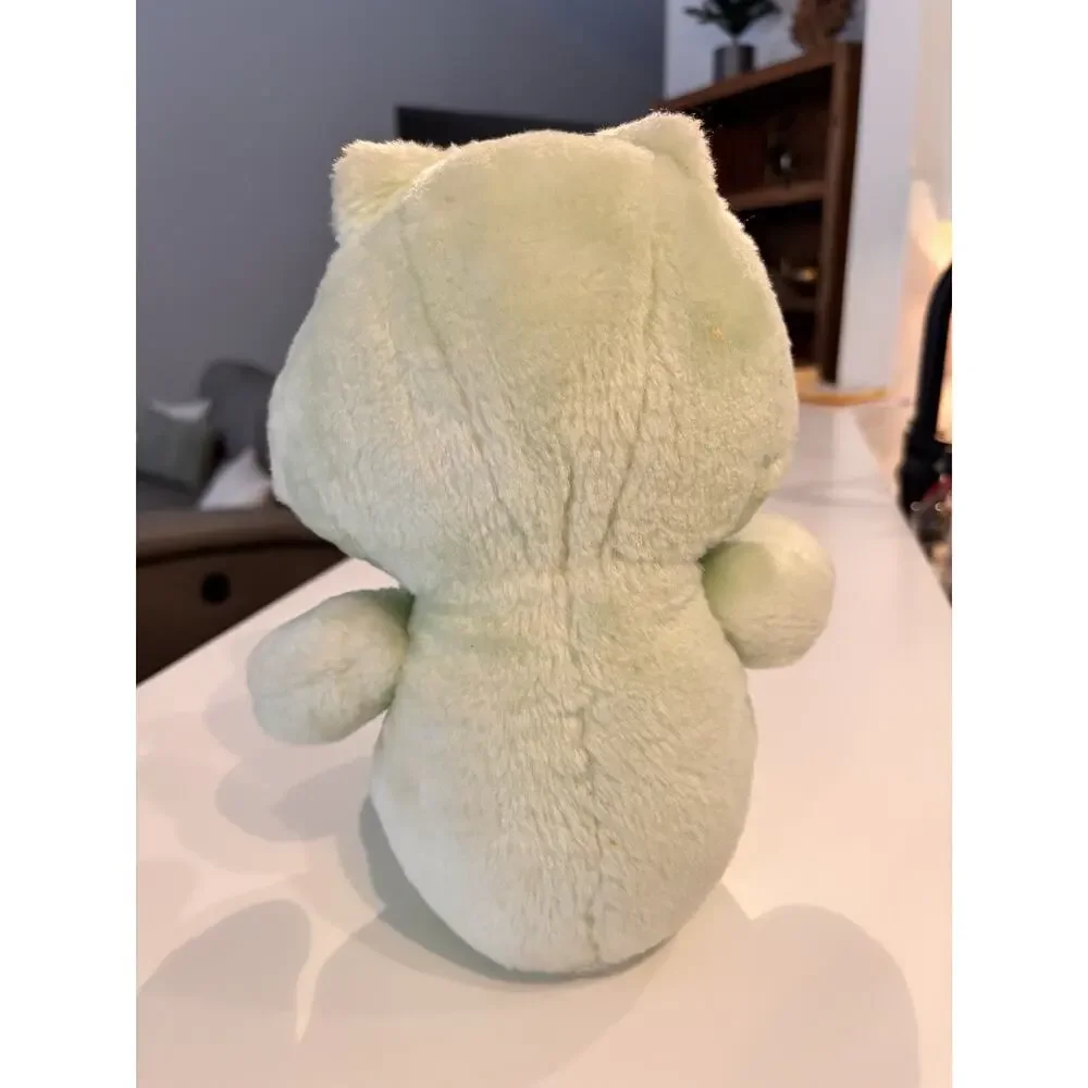 Vintage 1980s Kenner Good Luck Care Bear Green plush with Four Leaf Clover 13